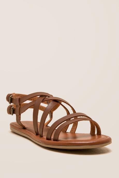 Mia Thunder Gladiator Sandal - Cognac