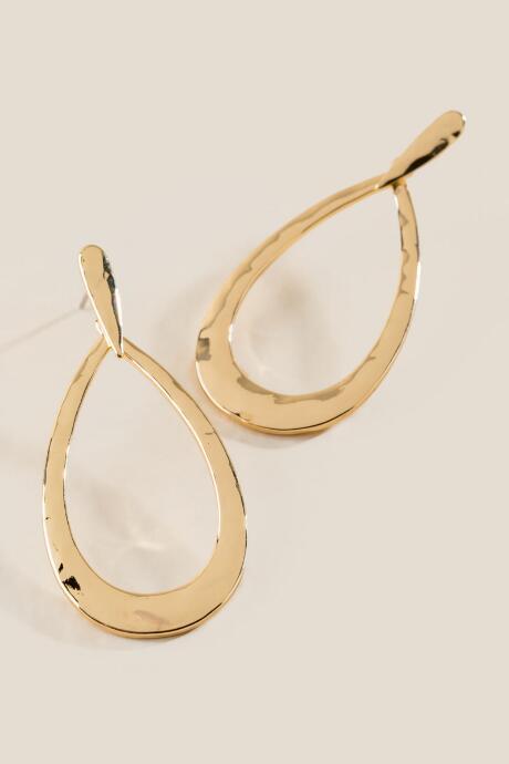 Francesca's Rikki Open Teardrop Earrings - Gold