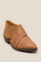 Lust For Life L4l Tumble Criss Cross Low Ankle Boot - Cognac