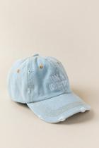 Francesca's Living On Dry Shampoo Baseball Hat - Light Blue