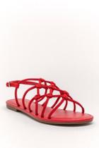 Restricted Lolita Sandal - Red