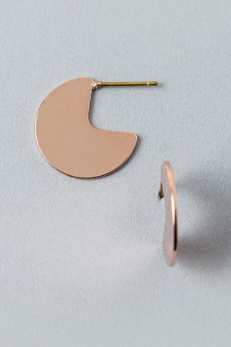Francesca's Rylan Coin Drop Earring In Rose Gold - Rose/gold