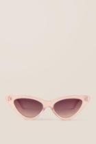 Francescas Sheena Pointy Cat-eye Sunglasses - Pink