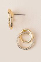 Francesca's Peli Pav Circle Earring - Gold