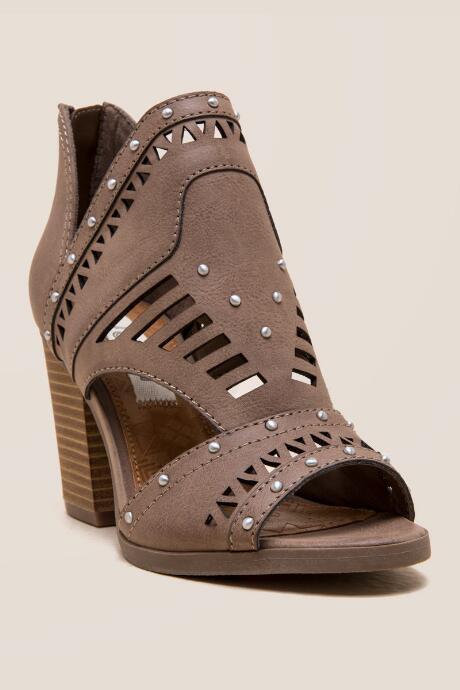 Sugar Very Cute Peep Toe Shootie - Taupe