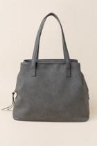 Francesca's Curie Triple Compartment Tote - Dark Grey
