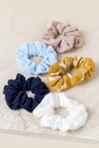 Francesca's Alora Scrunchie Set - Marigold