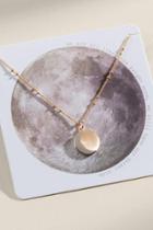 Francesca's Moon Phase Pendant Necklace - Gold