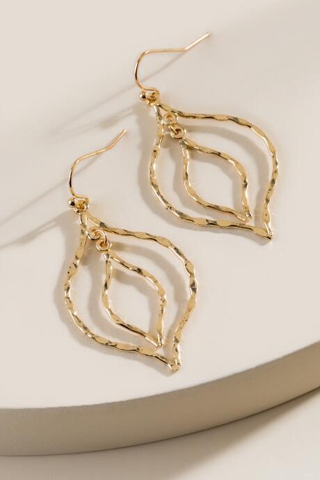 Francesca's Lindsay Lantern Drop Earrings - Gold