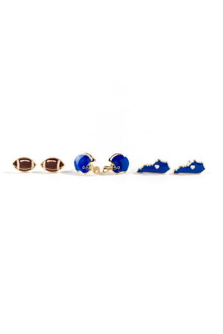 Francesca's University Of Kentucky Studs Set - Multi