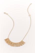 Francesca's Louisa Piano Keys Statement Necklace - Gold