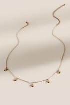 Francesca's Holly Star Drop Pendant Necklace - Gold