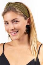 Francesca's Abby Metallic Headwrap - Gold