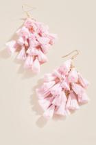 Francesca Inchess Katie Kite Statement Earrings - Pale Pink