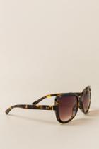 Francesca's Posie Square Sunglasses - Tortoise