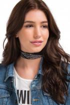 Francesca's Delta Paisley Bandana - Black