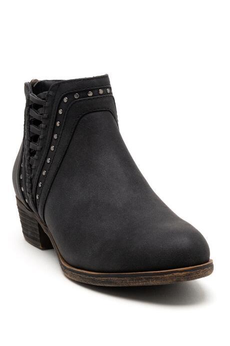 Sugar Sgr-threaded1 Cut Out Ankle Boot - Black