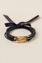 Francesca's Tallulah Stretch Bracelet Set - Black