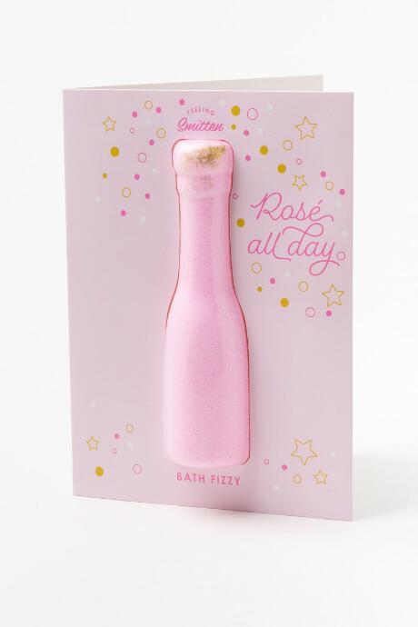 Francesca's Rose All Day Bath Bomb Card - Pink