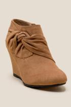 Cl By Laundry Viveca Wedge Ankle Boot - Cognac