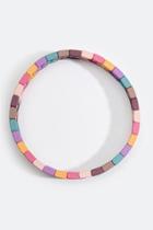 Francesca's Hayden Chevron Color-block Bracelet - Multi