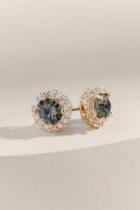 Francesca's Sophia Halo Stud Earrings - Black