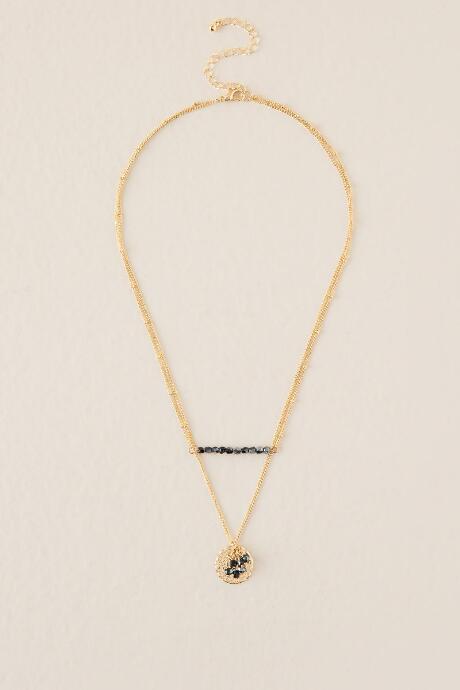 Francesca Inchess Skyla Layered Necklace - Hematite