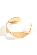 Francesca's Patricia Scalloped Open Cuff - Gold
