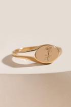 Francesca's Rose Signet Ring - Gold