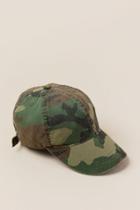 Francesca's Riley Camo Baseball Cap - Green