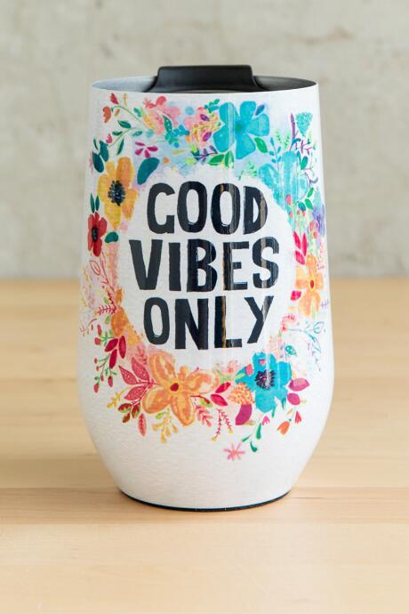Francesca Inchess Good Vibes Wine Tumbler