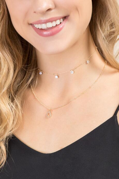 Francesca's Verona Delicate Choker - Gold
