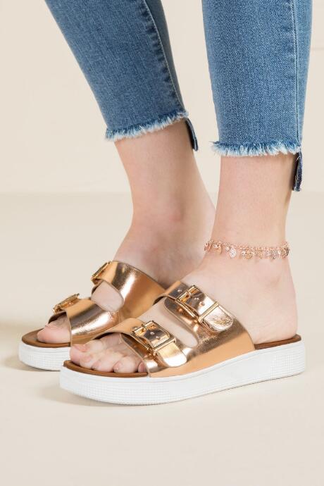 Francesca's Fawn Charm Anklet In Rose Gold - Rose/gold