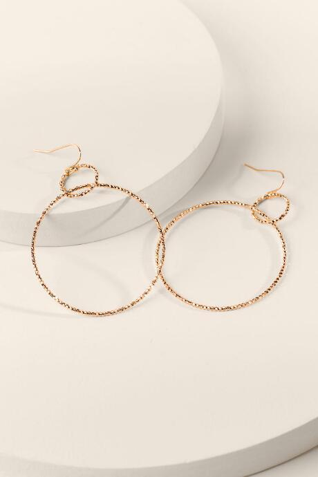 Francesca's Amerie Linked Circle Earrings - Silver