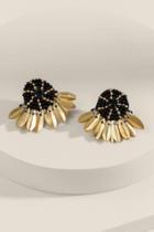 Francesca's Sienna Statement Stud Earrings In Black - Black