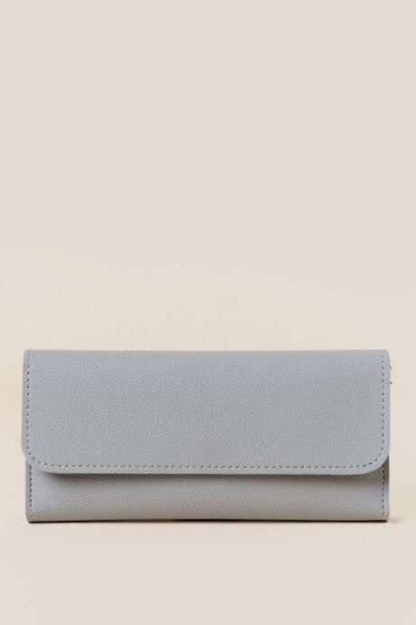 Francesca's Elsa Snap Close Wallet - Light Gray