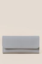 Francesca's Elsa Snap Close Wallet - Light Gray