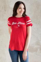 Francesca's Be Mine Graphic Tee - Red