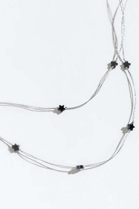 Francesca's Dallas Layered Star Choker - Silver