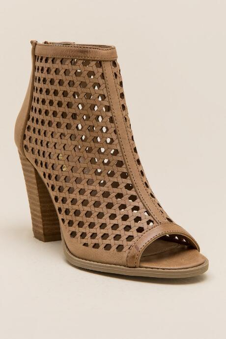 Report Ronan Perforated Heel - Tan