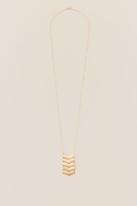 Francesca's Kristy Bold Arrows Pendant Necklace - Gold