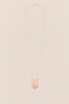 Francesca's Kristy Bold Arrows Pendant Necklace - Gold