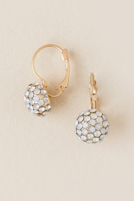 Francesca's Amori Fireball Drop Earring In White - White