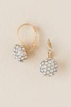 Francesca's Amori Fireball Drop Earring In White - White