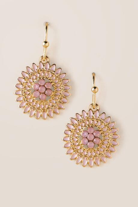 Francesca's Bethany Pink Drop Earrings - Pink