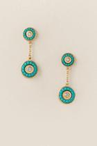 Francesca's Jada Bead Drop Earring - Turquoise