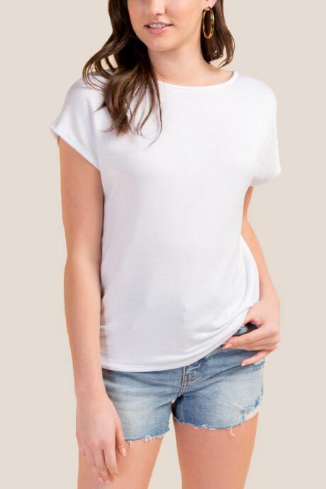 Francesca's Tressa Lattice Back Top - White