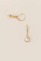 Francesca Inchess Renn Cubic Zirconia Teardrop Earring - Crystal