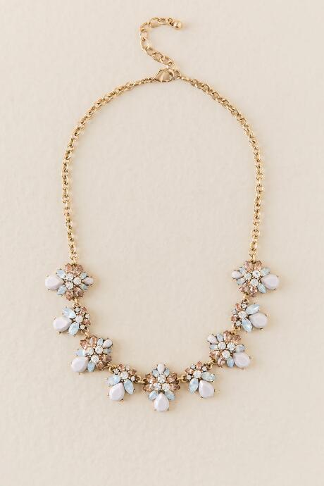 Francesca Inchess Claudia Mini Statement Necklace - Blush