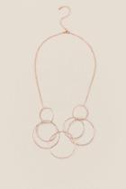 Francesca's Lyla Rose Gold Linked Necklace - Rose/gold